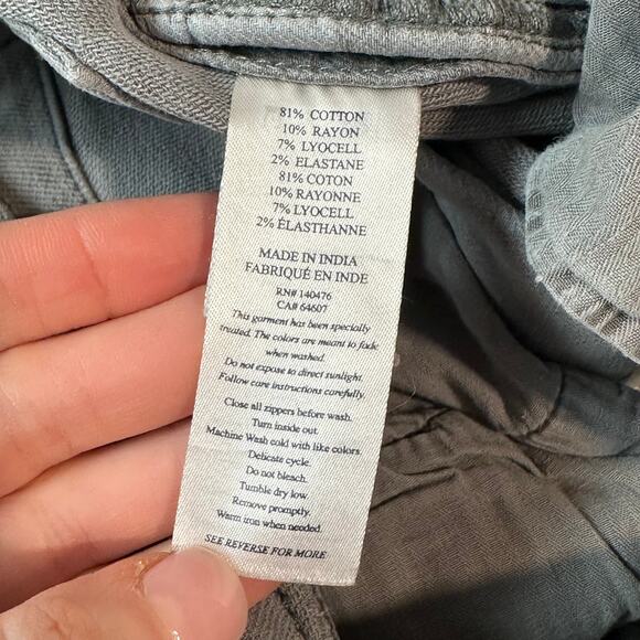 Faherty Men's Stretch Terry 5-Pocket Pants Straight Leg Jeans Slate Gray Size 31 - Picture 12 of 14